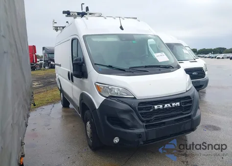 2023 Ram Promaster 1500 High Roof 136 Wb из США, поврежденный, VIN 3C6LRVBG9PE540594